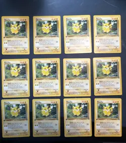 Pokemon TCG Jungle Pikachu 12 Card Lot 1999 English First Edition - Image 1
