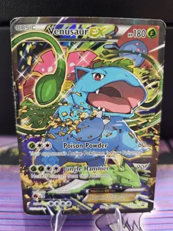 Venusaur EX XY123 Pokemon XY Promo Ultra Rare Card XY TCG Black Star Promo DMG - Image 1