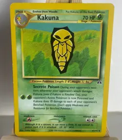 Kakuna 41/75 Neo Discovery Unlimited Uncommon Pokemon LP - NM - Image 1