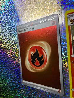 2020 Pokemon TCG Vivid Voltage Cosmos Holo 026/185 Flareon (With a Holo Swirl) - Image 5