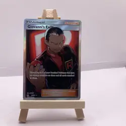 Pokemon Giovanni's Exile 67/68 Hidden Fates Ultra Rare Full Art Holo Trainer - Image 2