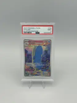 POKEMON 2025 JOURNEY TOGETHER WAILORD ILLUSTRATION RARE 162 PSA 9 - Image 1