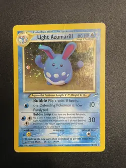 Light Azumarill | 13/105 | Neo Destiny | Holo | SWIRL | Pokemon Card | LP - Image 1
