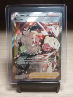Pokemon TCG Bruno 158/163 Ultra Rare Battle Styles NM - Image 1