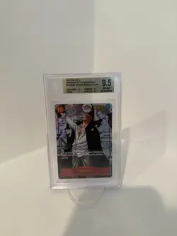 One Piece Emperors in the New World Shanks manga OP09-004 SR Foil Beckett 9.5 - Image 1