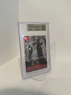One Piece Emperors in the New World Shanks manga OP09-004 SR Foil Beckett 9.5 - Image 2