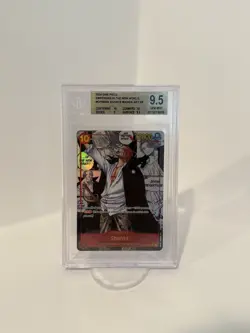 One Piece Emperors in the New World Shanks manga OP09-004 SR Foil Beckett 9.5 - Image 4