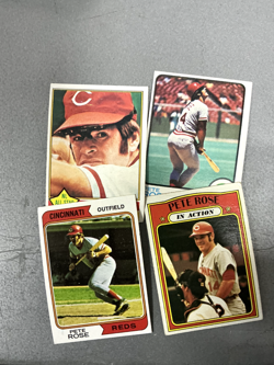 Lot of (4) 1972-1976 Topps Pete Rose Cards - Image 1
