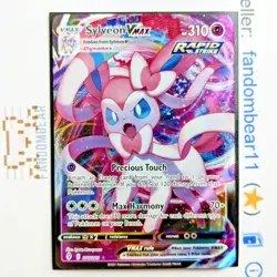 Sylveon VMAX ULTRA RARE card 075/203 Sword & Shield Evolving Skies 2021 Pokemon - Image 1