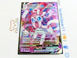 Sylveon VMAX ULTRA RARE card 075/203 Sword & Shield Evolving Skies 2021 Pokemon - Image 2