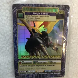 Digimon Digi Dragon Battle Imperialdramon DW-03 HOLO FOIL Promo Card, NEW/sealed - Image 2