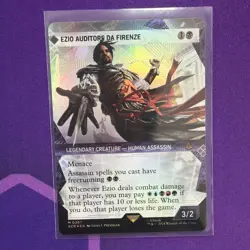 MTG English Ezio Auditore da Firenze (Showcase) (Textured Foil) NM Foil - Image 1