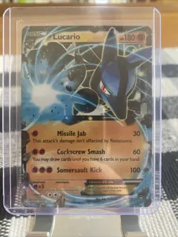 Lucario EX 54/111 XY Furious Fists Ultra Rare 2014 English Pokemon Card TCG - NM - Image 1