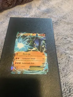 Pokemon Card Lucario EX 54/111 Furious Fists Ultra Rare Holo DMG - Image 4