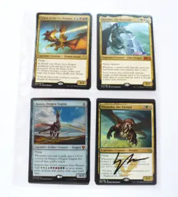 8 MTG Cards - Legendary Creatures (Dragons) - Scion - Arcades - LP - 1 Signed - Image 1