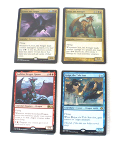 8 MTG Cards - Legendary Creatures (Dragons) - Scion - Arcades - LP - 1 Signed - Image 2