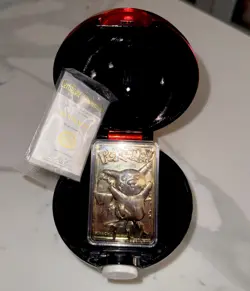 23K Gold Plated Pikachu Card 1999 Burger King Limited Edition. W Ball certified - Image 1