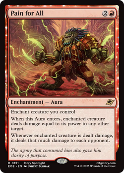 Pain for All (FOIL) x1 - MTG Edge of Eternities EOE #151 - Image 1