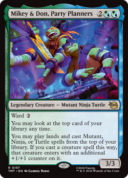 Mikey & Don, Party Planners (FOIL) x1 - MTG TMT #157 - Image 1