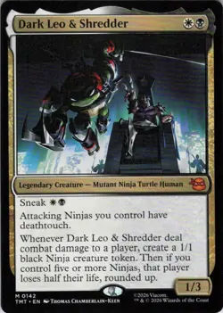 Dark Leo & Shredder - Teenage Mutant Ninja Turtles - 142 NM - Image 1