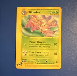 Pokemon Nidorino 055/147 Aquapolis Uncommon Stage 1 HP70 Regular 2002 - Image 1