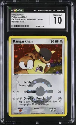 CGC 10 GEM MINT Kangaskhan EX Fire Red & Leaf Green 6/112 Reverse Holo Pokemon - Image 1