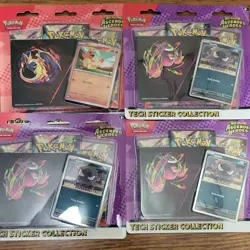 Pokemon Ascended Heroes Tech Sticker Collection Lot of 4 - Image 1