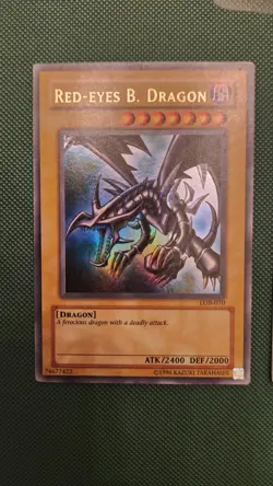 Yu-Gi-Oh Red Eyes B Dragon Lob-070 And SDJ-001 1st Edition - Image 2