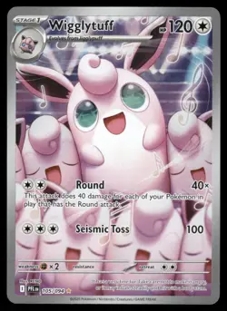 Pokemon Cards Wigglytuff 105/094 Phantasmal Flames Illustration Rare - Image 1