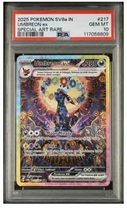Indonesian Umbreon Holo Prismatic Evolutions Pokemon Card PSA 10 - Image 1