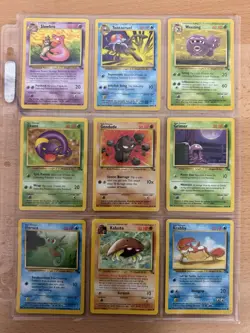 100% Complete Unlimited Fossil Non-Holo Set 16-62 (lp-hp) Vintage Pokemon Card - Image 5