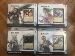 MTG Magic Final Fantasy Set of 4 COLLECTOR Commander Decks - Image 1