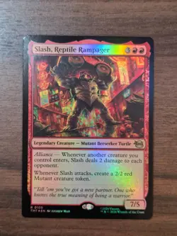 x1 Slash, Reptile Rampager - Foil R MTG Teenage Mutant Ninja Turtles , English - Image 1