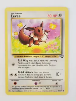 Eevee 51/64 Jolteon 20/64 Jungle Cards Pokemon LP - Image 2
