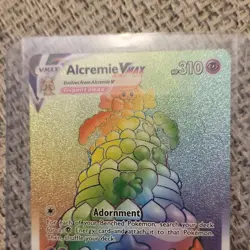 Pokemon Alcremie VMAX 073/072 Shining Fates Secret Rare Full Art Holo Card - Image 2