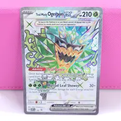 Pokemon TCG Teal Mask Ogerpon Ex Black Star Promo SVP 166 Surging Sparks LP - Image 1
