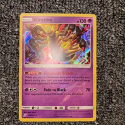 Pokemon Giratina Holo Rare TCG Card 86/236 Sun&Moon Unified Minds LP - Image 1