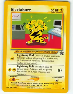 Electabuzz - #46 WOTC Black Star Promo - Pokemon TCG - 2000 - Image 1