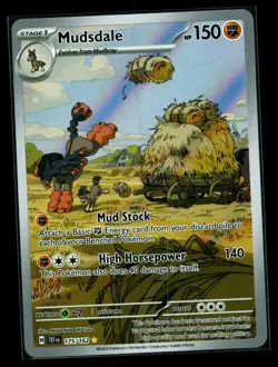 2024 Pokemon SV TEFen Temporal Forces 175/162 Mudsdale NM - Image 1