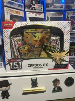 Zapdos EX 151 Collection Box – Scarlet & Violet Pokemon TCG – SEALED BRAND NEW - Image 1