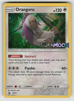 Oranguru SM13 Promo SM Black Star Promos Pokemon LP - Image 1