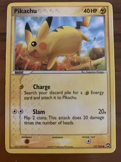 Pikachu 57/108 Pokemon EX Power Keepers TCG - Image 1