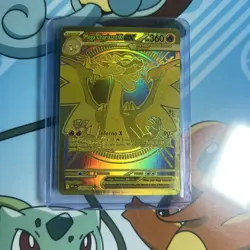 Gold Mega Charizard X EX 130/094 Pack Fresh Mint Pokemon Phantasmal Flames - Image 3