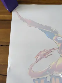 Charizard Pokemon TCG Brilliant Stars Window Cling Retailer Promo Poster - Image 3