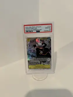 One Piece Royal Blood Trafalgar Law manga OP10-119 Secret Rare Alt Art PSA 10 - Image 1