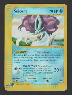 Suicune Reverse Holo Aquapolis 37/147 ENG – Pokemon Card Rare - Image 1