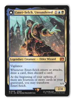 MTG Emet-Selch, Unsundered 218 FIN Regular NM - Image 1