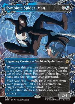 Symbiote Spider-Man (FOIL) x1 - MTG Marvel's Spider-Man SPM #217 - Image 1