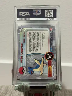 2000 Topps Pokemon TV Lapras Foil #131 PSA 9 - Image 2