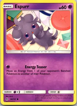 Espurr 44/131 - SM - Forbidden Light - NM Pokemon TCG - Image 1